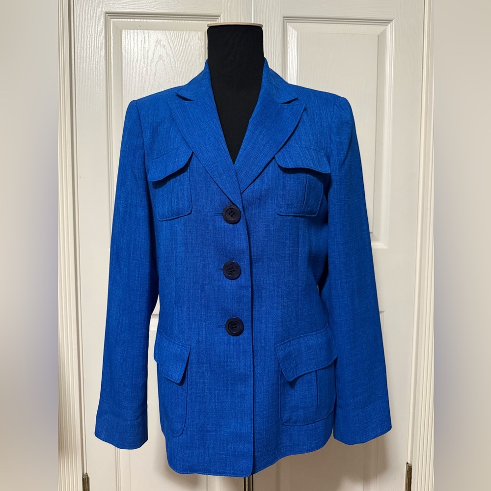 Le Suit Royal Blue Women Blazer